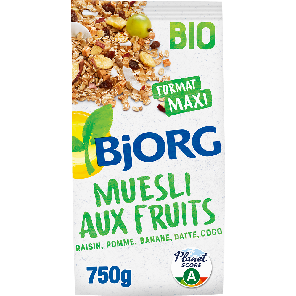 Muesli aux fruits bio BJORG, 750g