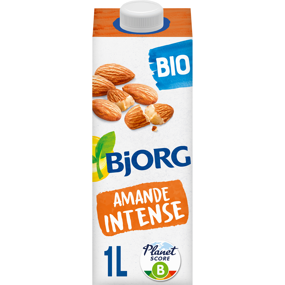 Boisson végétale Bio Amande intense BJORG - Brique 1L