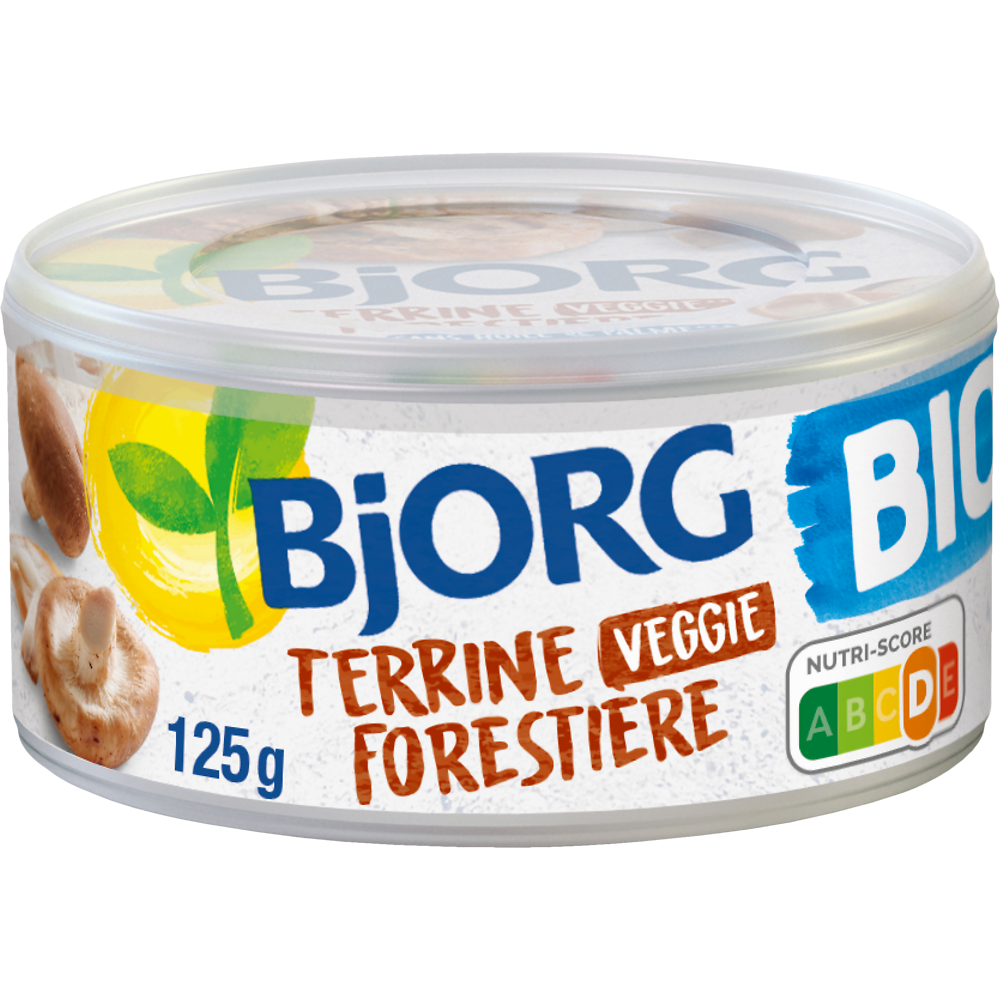 Terrine forestière bio recette végétale BJORG, 125g