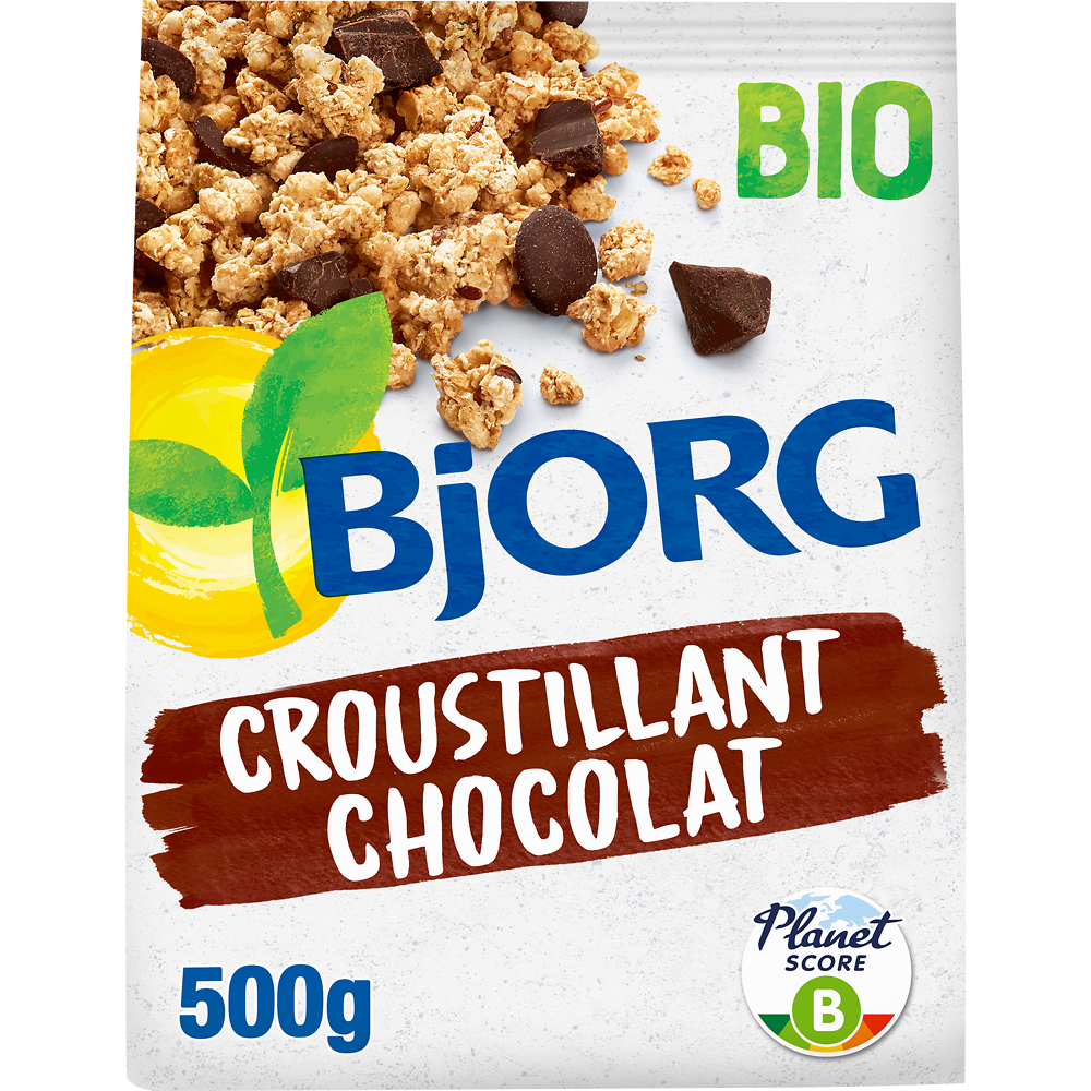 Céréales Bio Croustillant chocolat BJORG - Sachet 500g