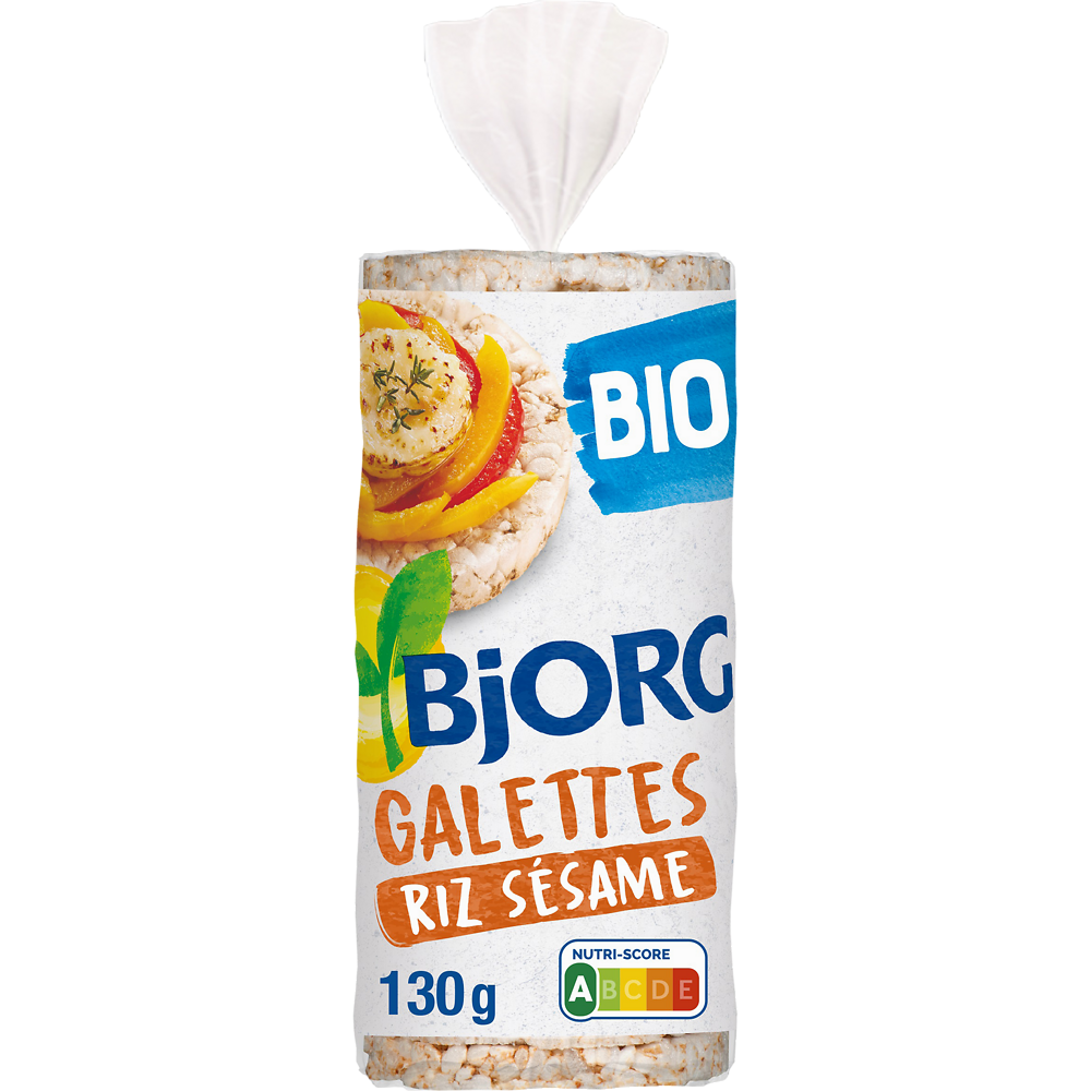 Galettes de riz Sésame BIO BJORG - Paquet de  130g