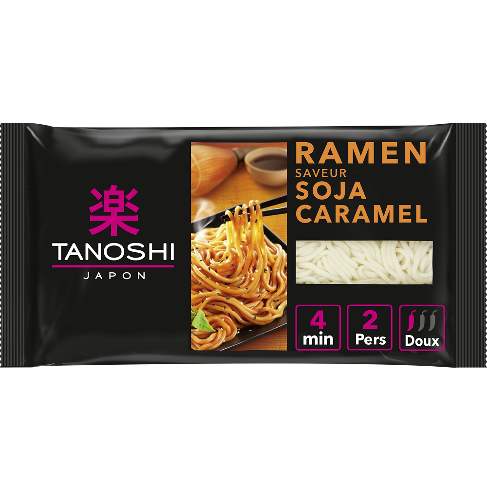 Nouilles Ramen au soja et caramel TANOSHI, 360g