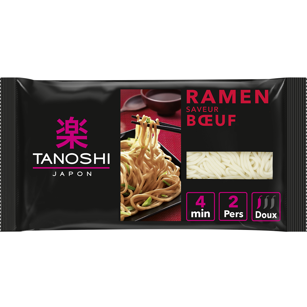 Ramen au boeuf TANOSHI, 360g