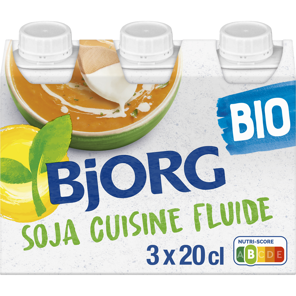 Soja Cuisine bio BJORG, 3x200ml