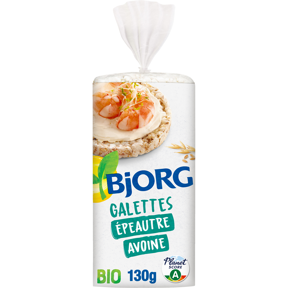 Galettes Epeautre Son d'avoine BIO BJORG - Paquet de  130g