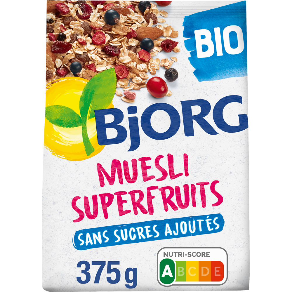 Muesli aux superfruits bio BJORG, 375g