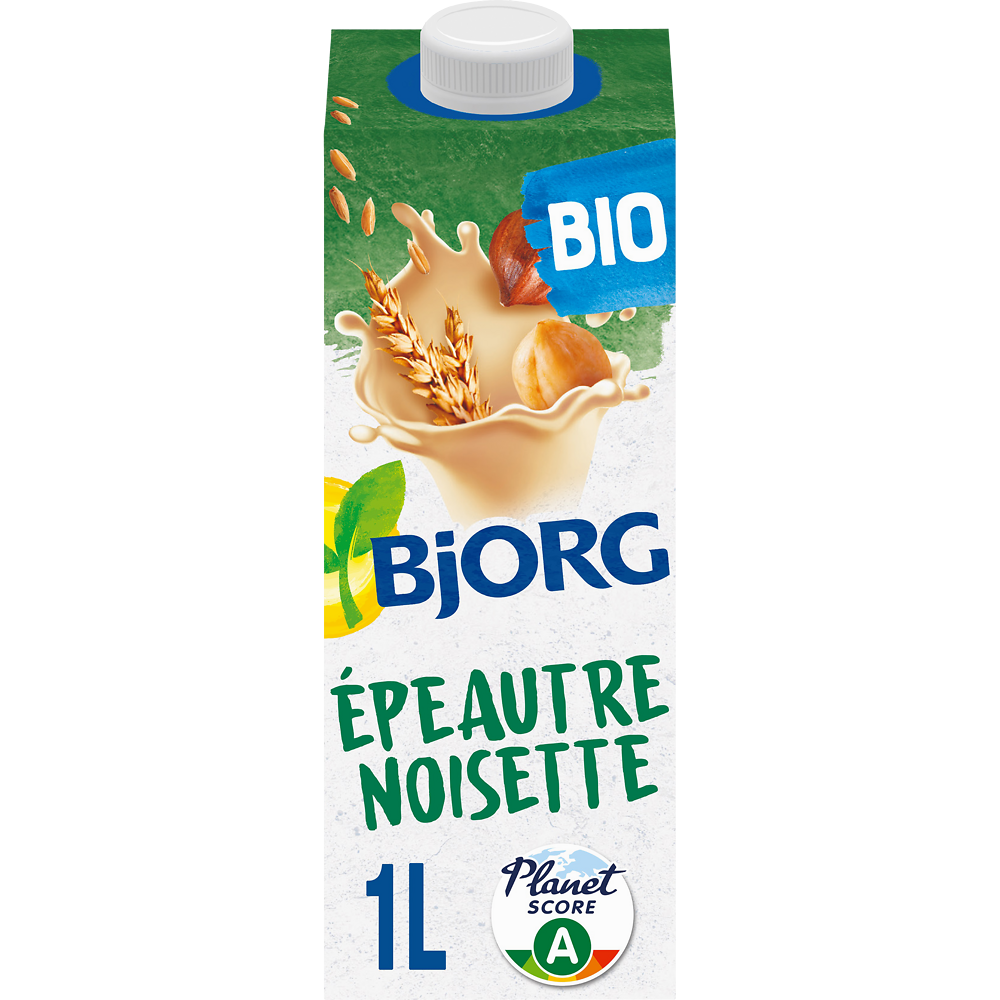 Boisson végétale Bio Epeautre Noisette BJORG - Brique 1L