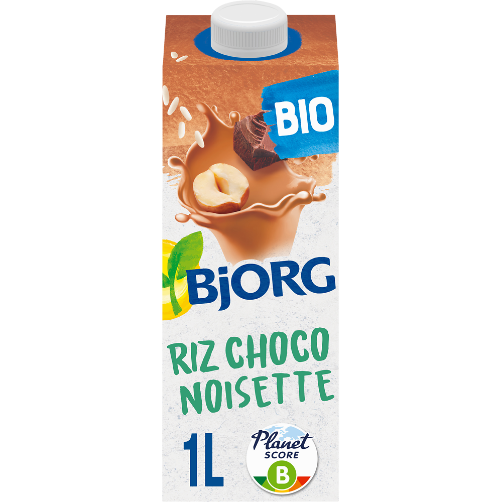 Boisson végétale Bio Choco Noisettes BJORG - Brique 1L