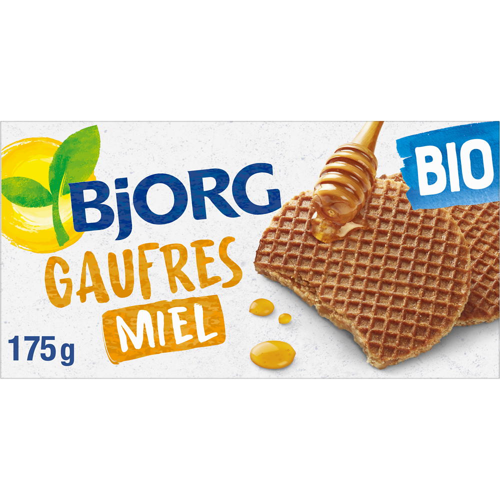 Gaufres au miel Bio BJORG, 175g