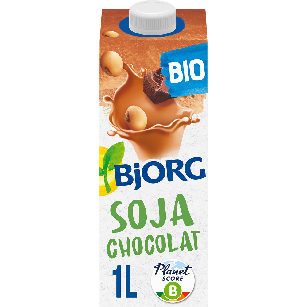 Boisson végétale Bio Soja Chocolat BJORG - Brique 1L