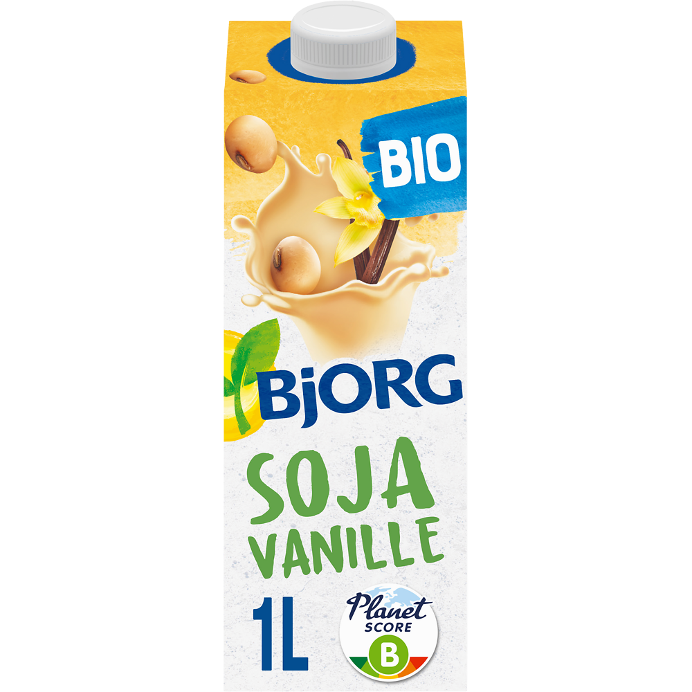 Boisson végétale Bio Soja Vanille BJORG - Brique 1L