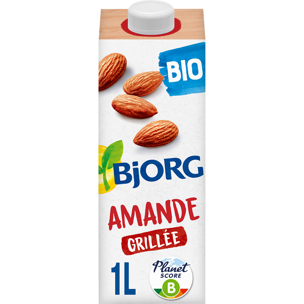 Boisson végétale Bio Amande grillée BJORG - Brique 1L