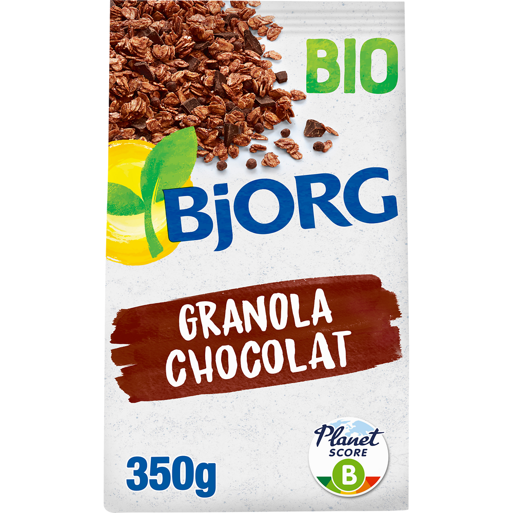 Céréales mélange de flocons d'avoine au cacao Bio BJORG, 350g