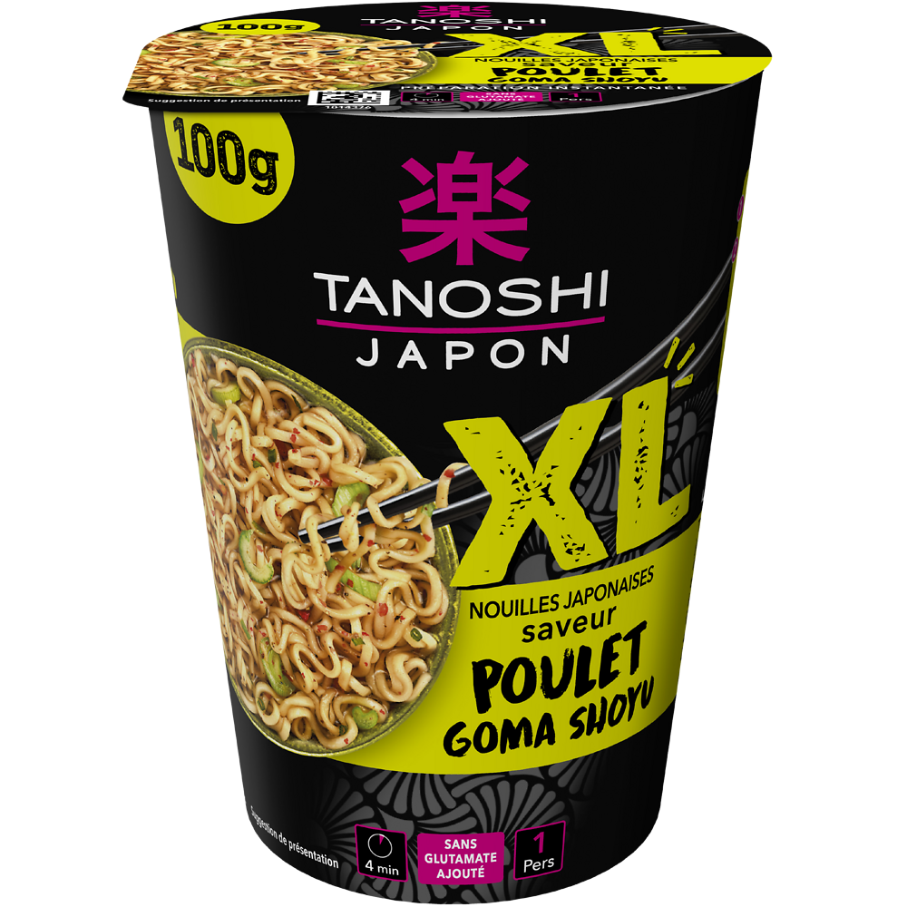 Nouilles instantanées poulet goma shoyu TANO, 100g