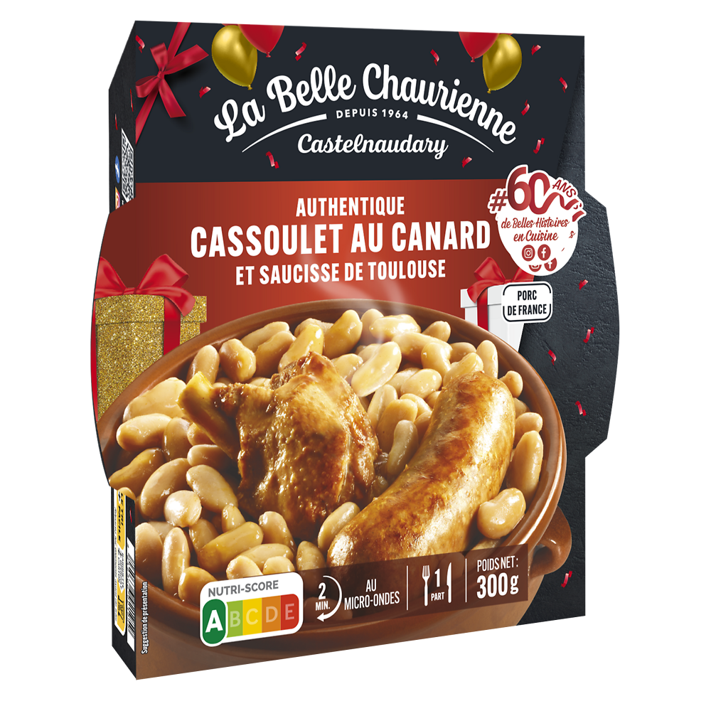 Cassoulet au confit de canard LA BELLE CHAURIENNE, 300g