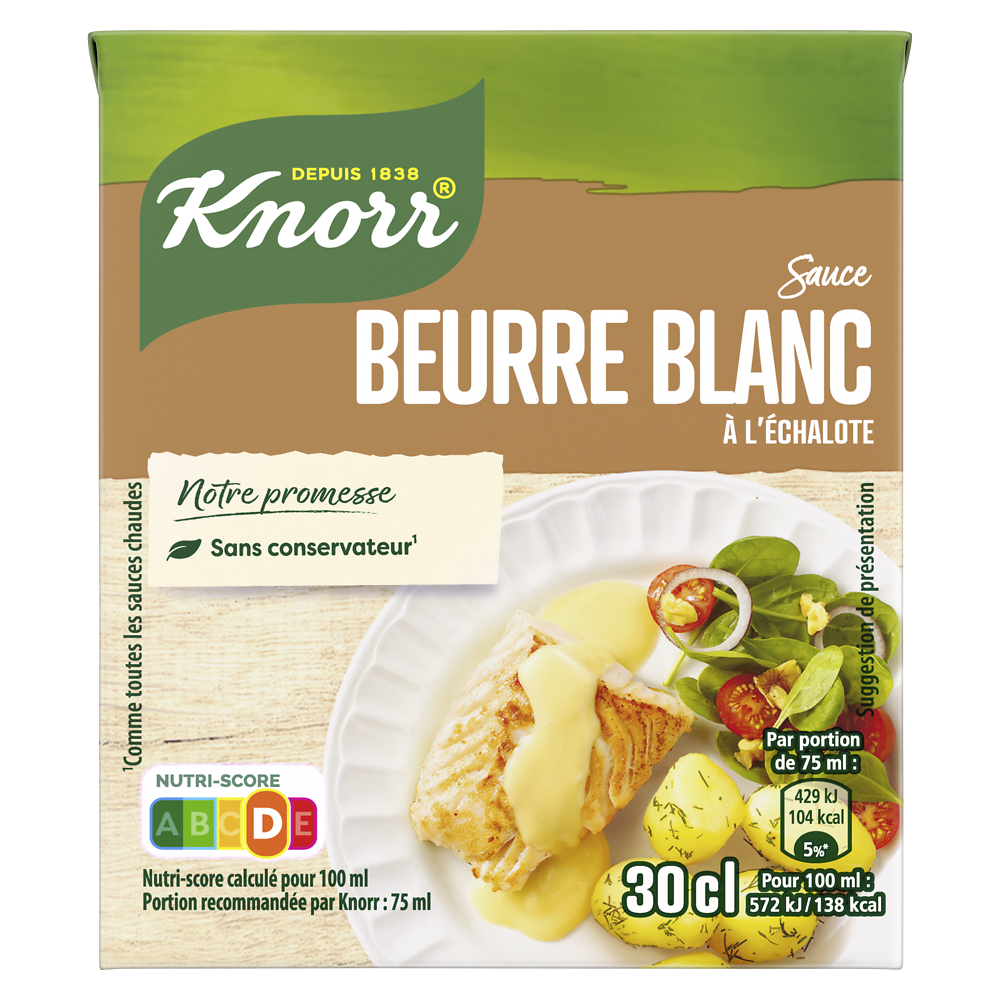 Sauce au beurre blanc KNORR, 30cl