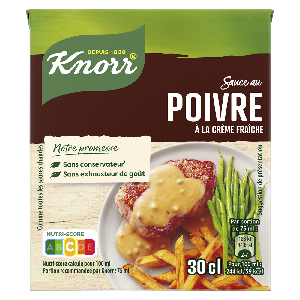 Sauce au poivre KNORR, 30cl