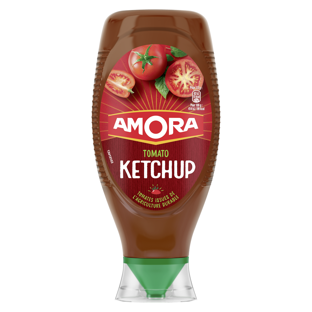 Ketchup top down AMORA flacon souple 850g