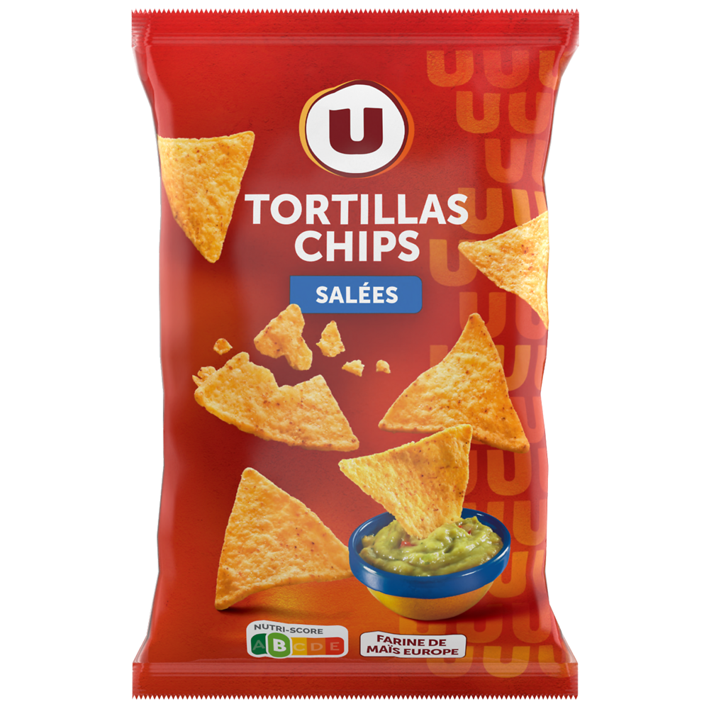 U Tortilla chips goût salé  paquet de 150g