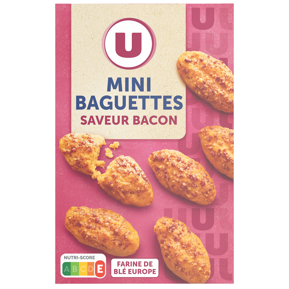 U Crackers salés saveur bacon  85g