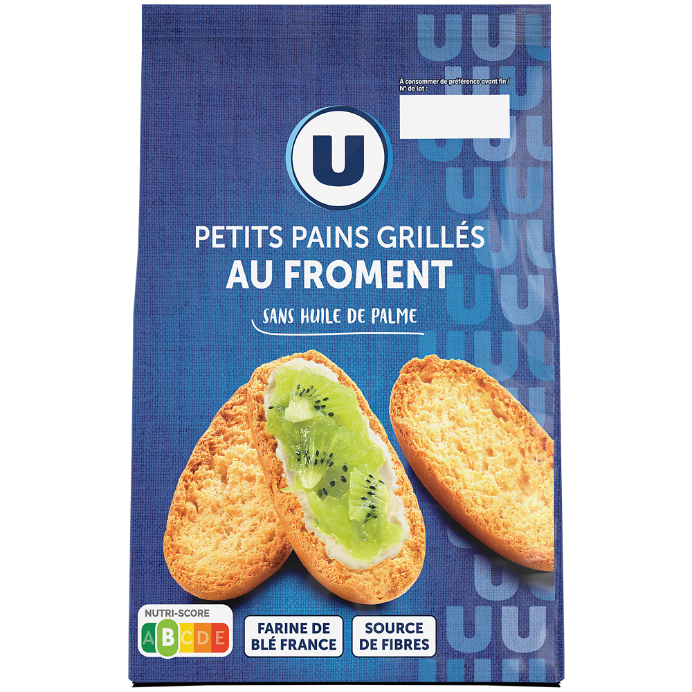 U Petits pains grillés au froment  225g