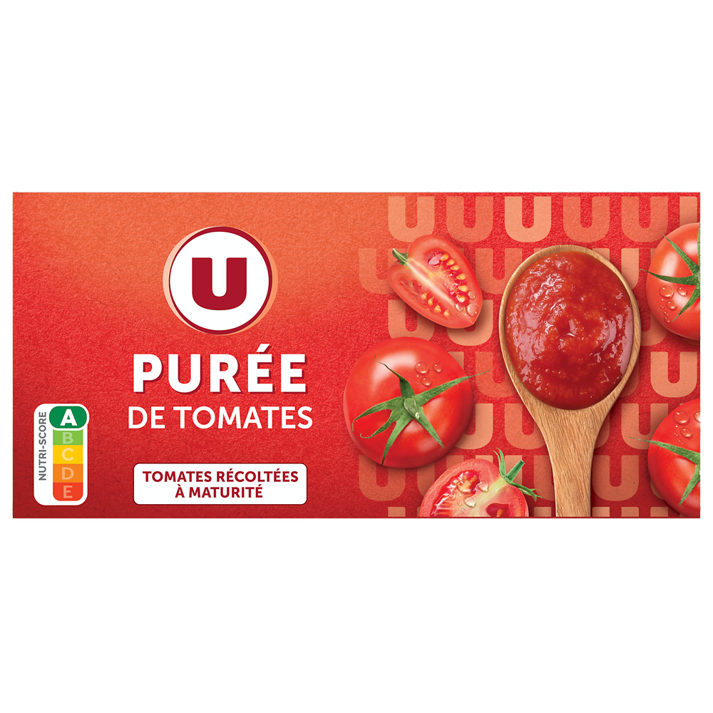 U Purée de tomate  3 briques, 200g