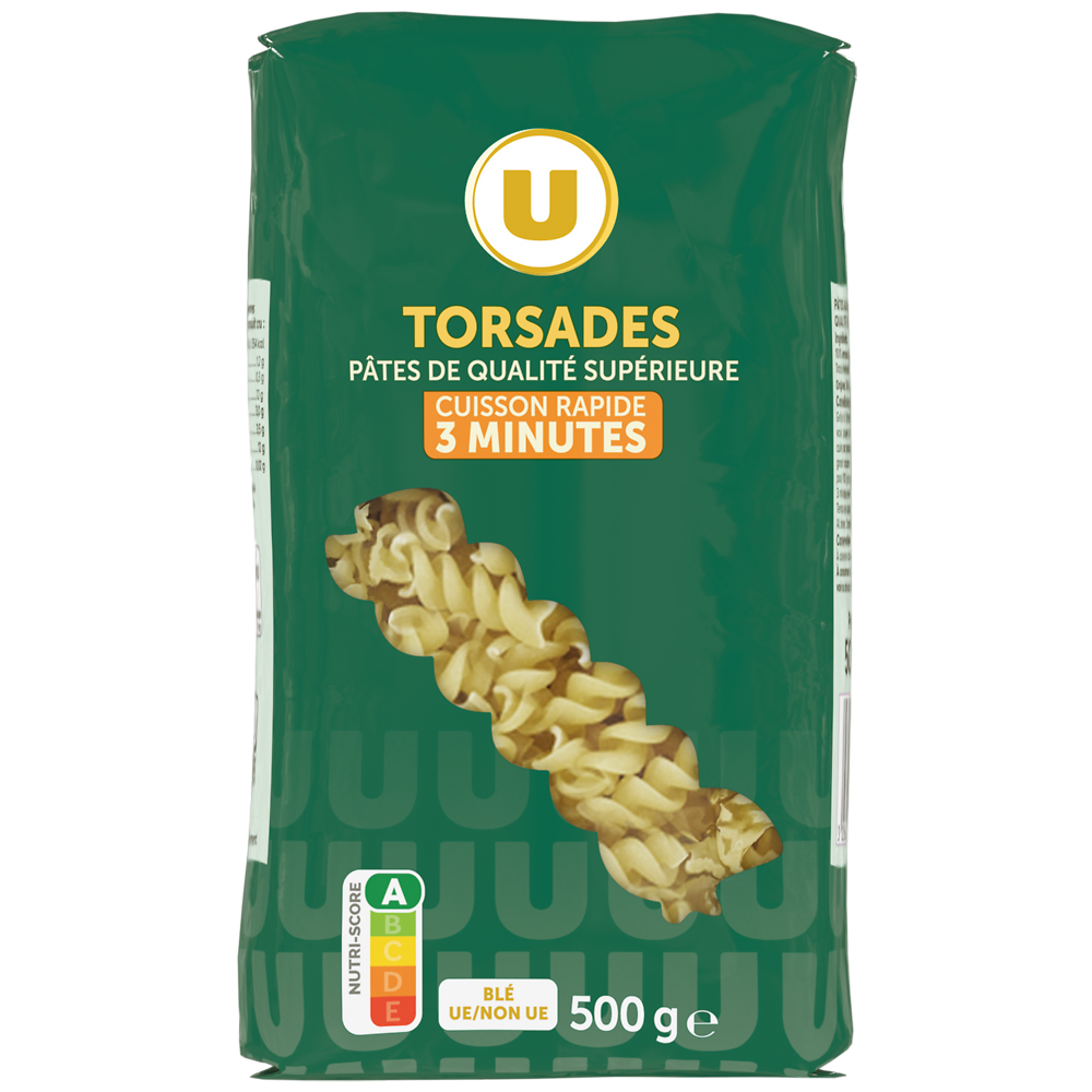 U Torsade cuisson rapide  sachet de 500g