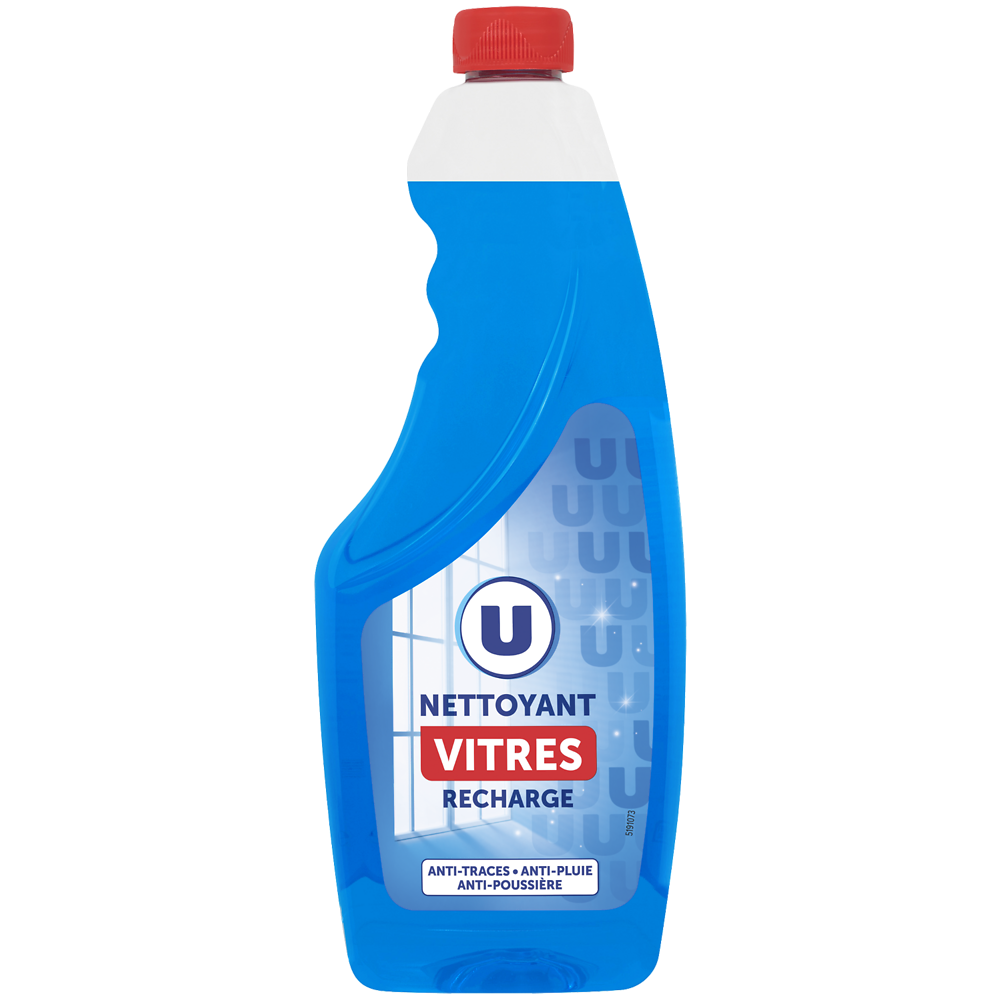 U Nettoyant pour vitres 3en1  recharge de 750ml