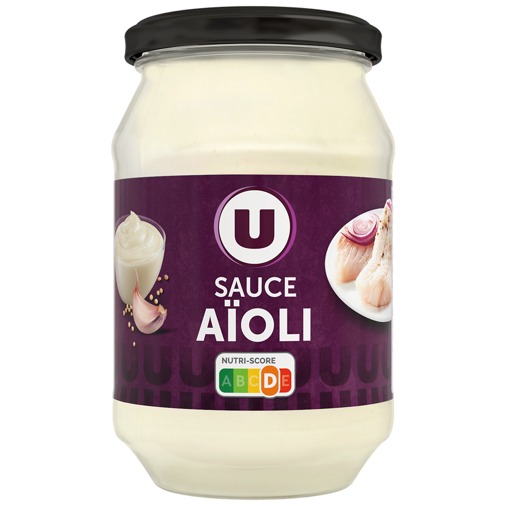 U Sauce aïoli  bocal de 247g