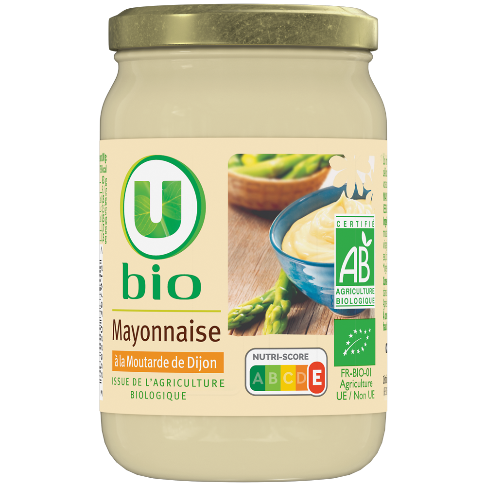 U BIO Mayonnaise  bocal de 200ml, 180g