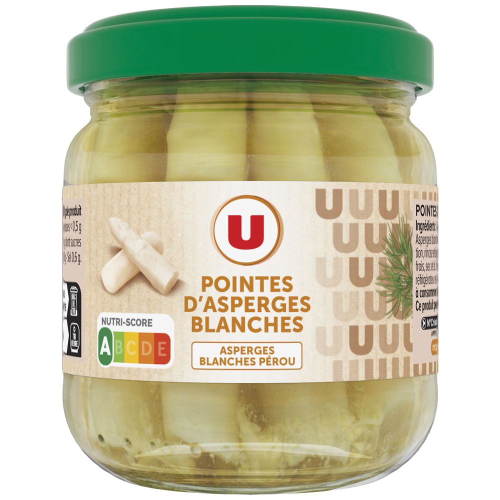 U Pointes d'asperges blanches - Bocal 110g