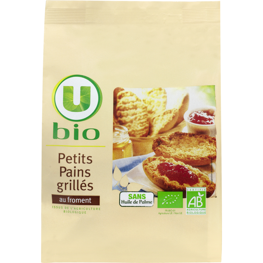 U BIO Petits pains grillés au froment - 225g