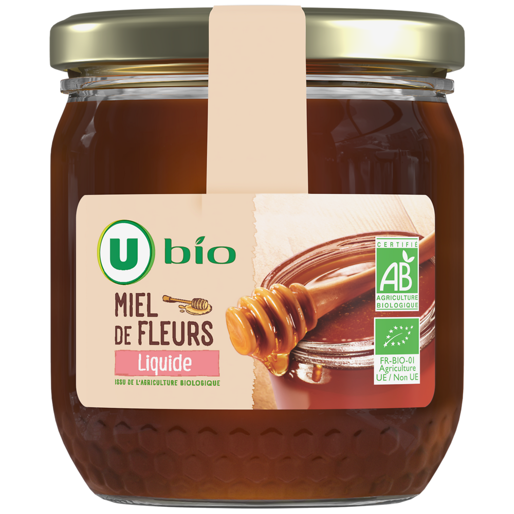 U BIO Miel liquide  - Pot 500g