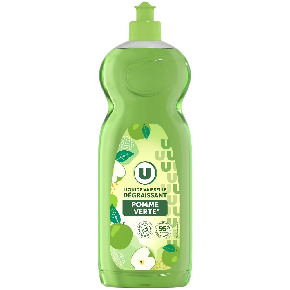 U Liquide vaisselle pomme verte 750mL