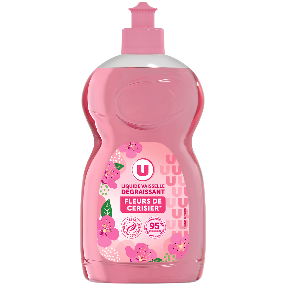 U Liquide vaisselle fleurs de cerisier 500mL