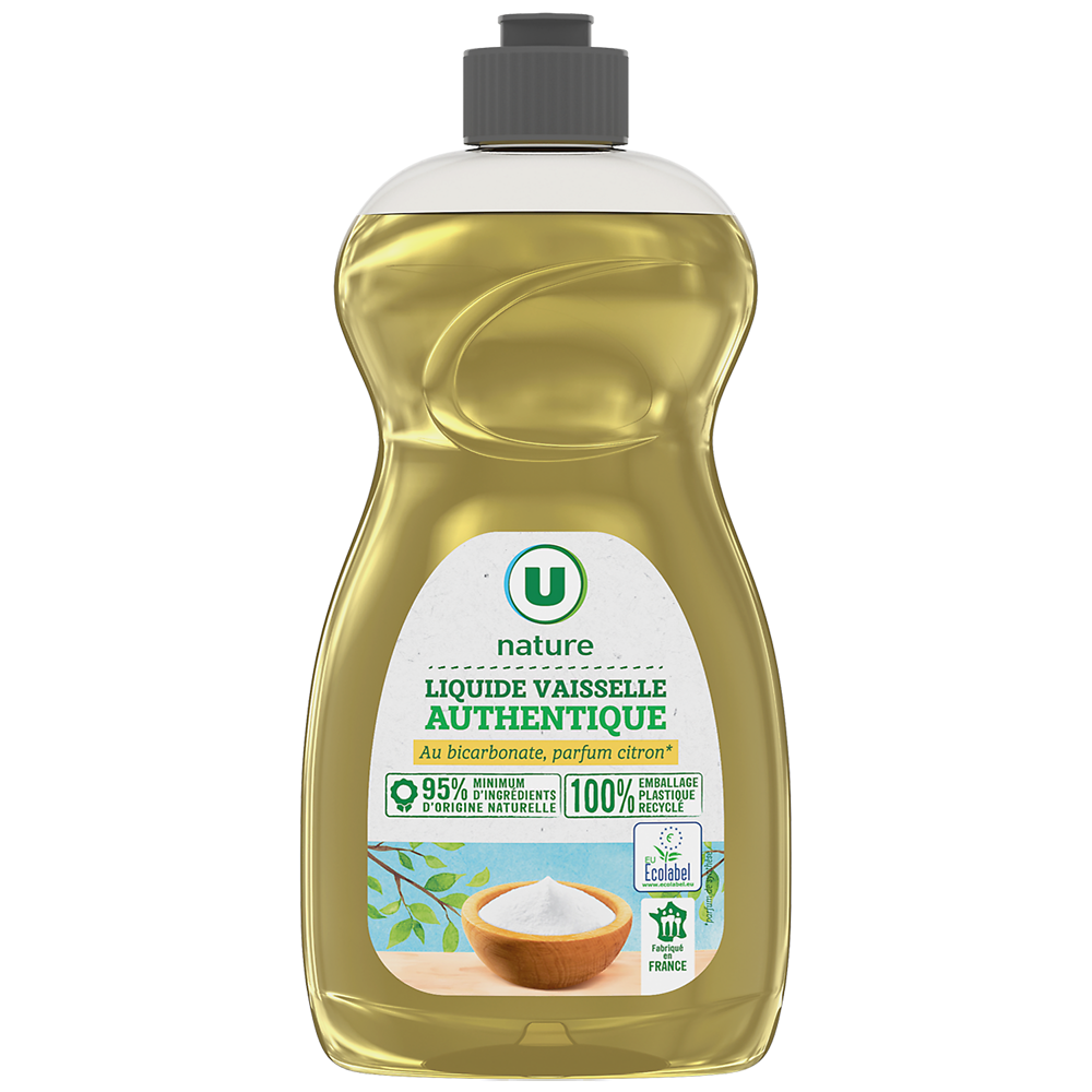 U NATURE Liquide vaisselle bicarbonate & citron 500ml