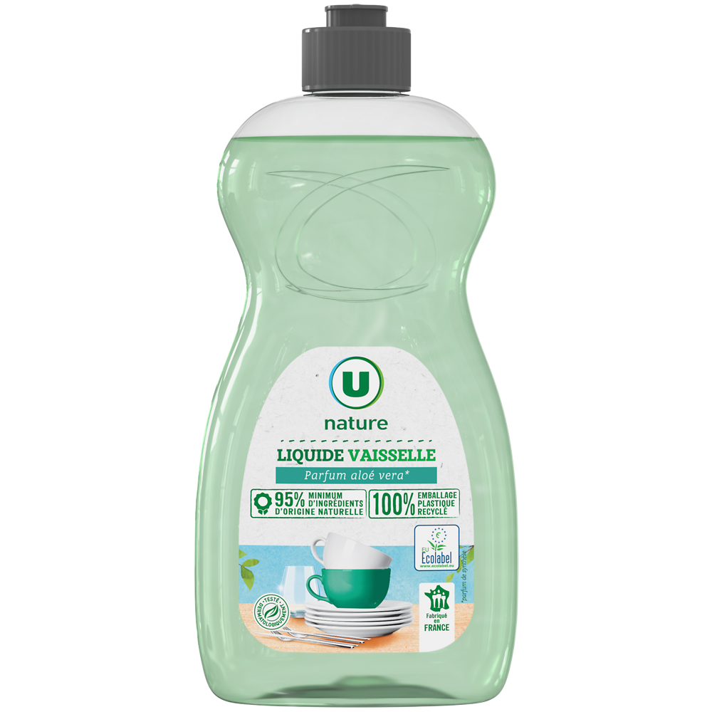 U NATURE Liquide vaisselle aloe vera eco label - 500mL