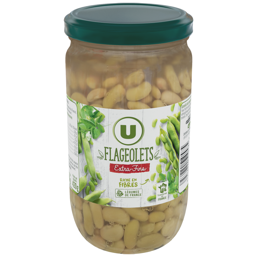 U Flageolets verts extra-fins - Bocal 420g