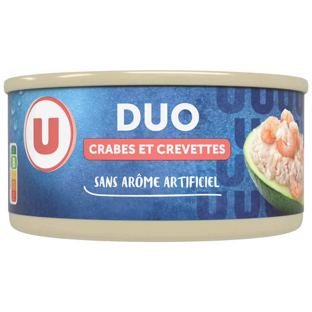 U Duo crabe et crevettes  121g