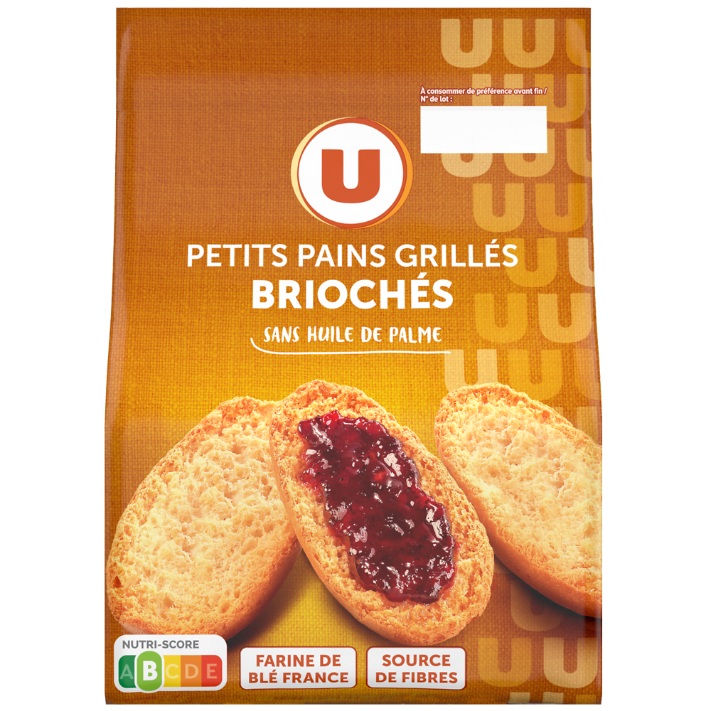 U Petits pains grillés briochés - 225g