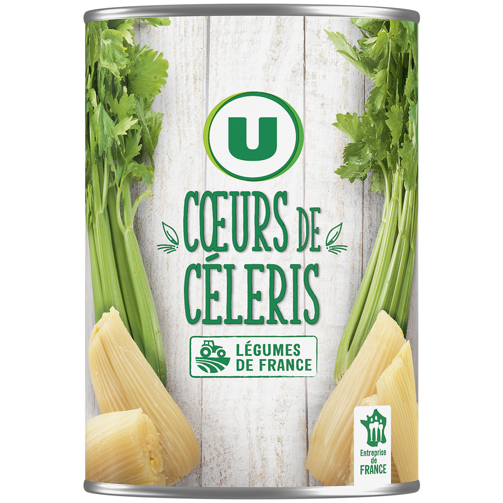 U Coeurs de céleri - Boîte de 265g net égoutté