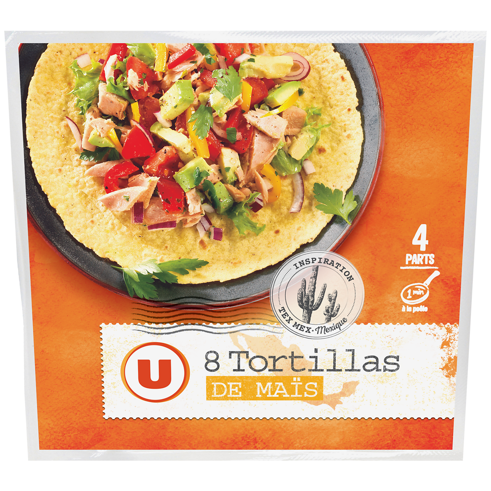 U Tortillas souples de maïs  8 paquets  -  320g