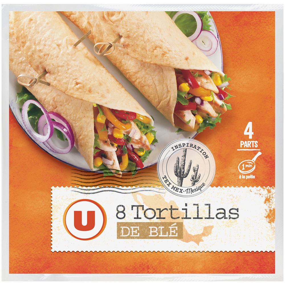 U Tortillas souples x8 320g