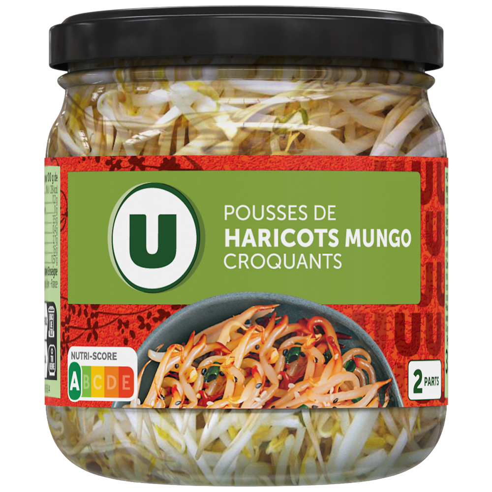 U Pousses de haricots mungo Asie  bocal de 37cl