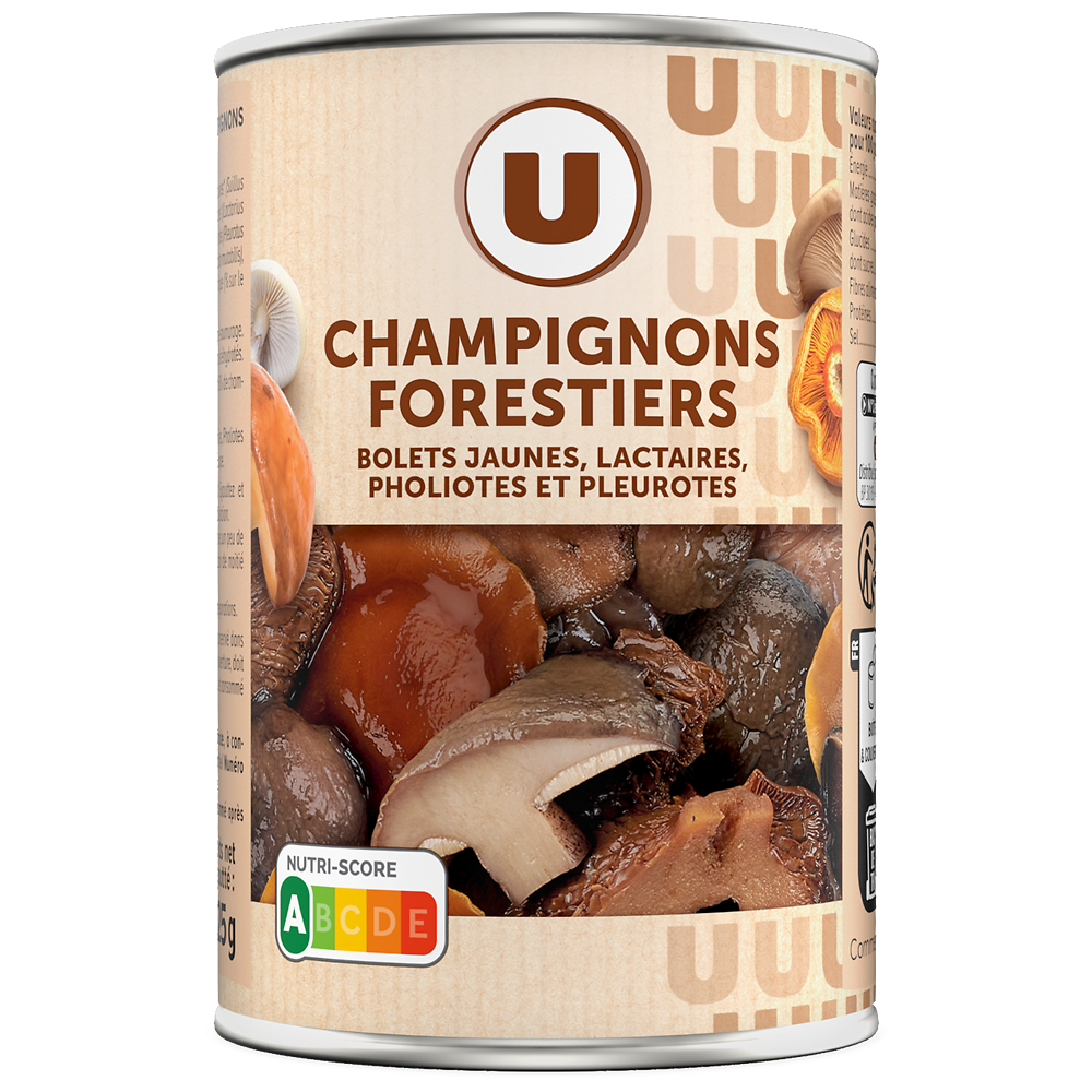 U Champignons forestiers - Boîte 225g