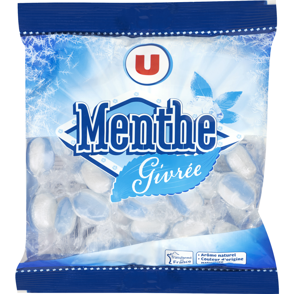 U Bonbons à la menthe givrée  sachet de 250g