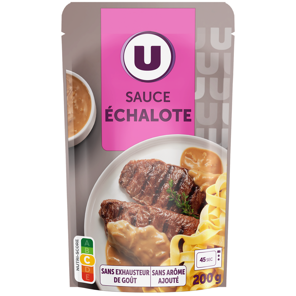 U Sauce liquide à l'échalotes  sachet de 200g