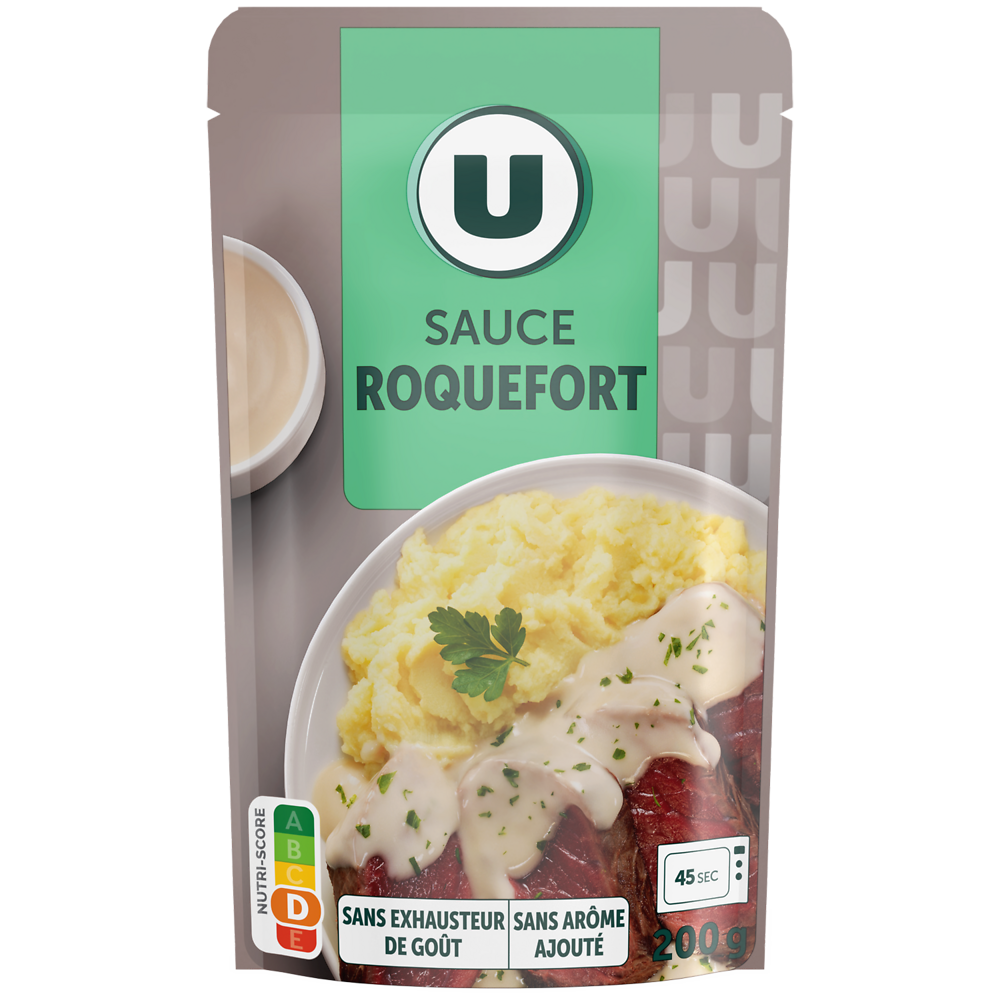 U Sauce liquide au roquefort  sachet de 200g