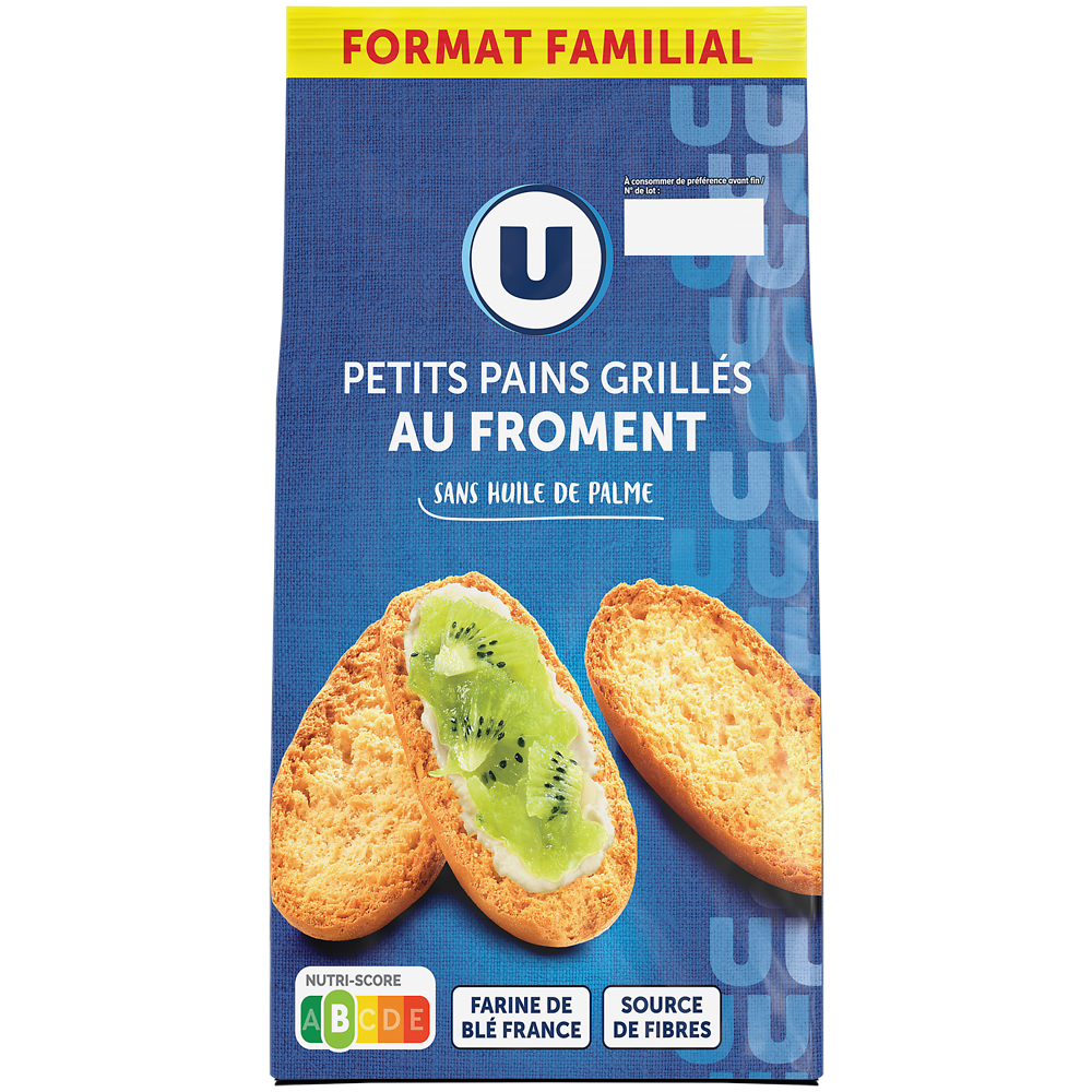 U Petits pains grillés au froment  400g