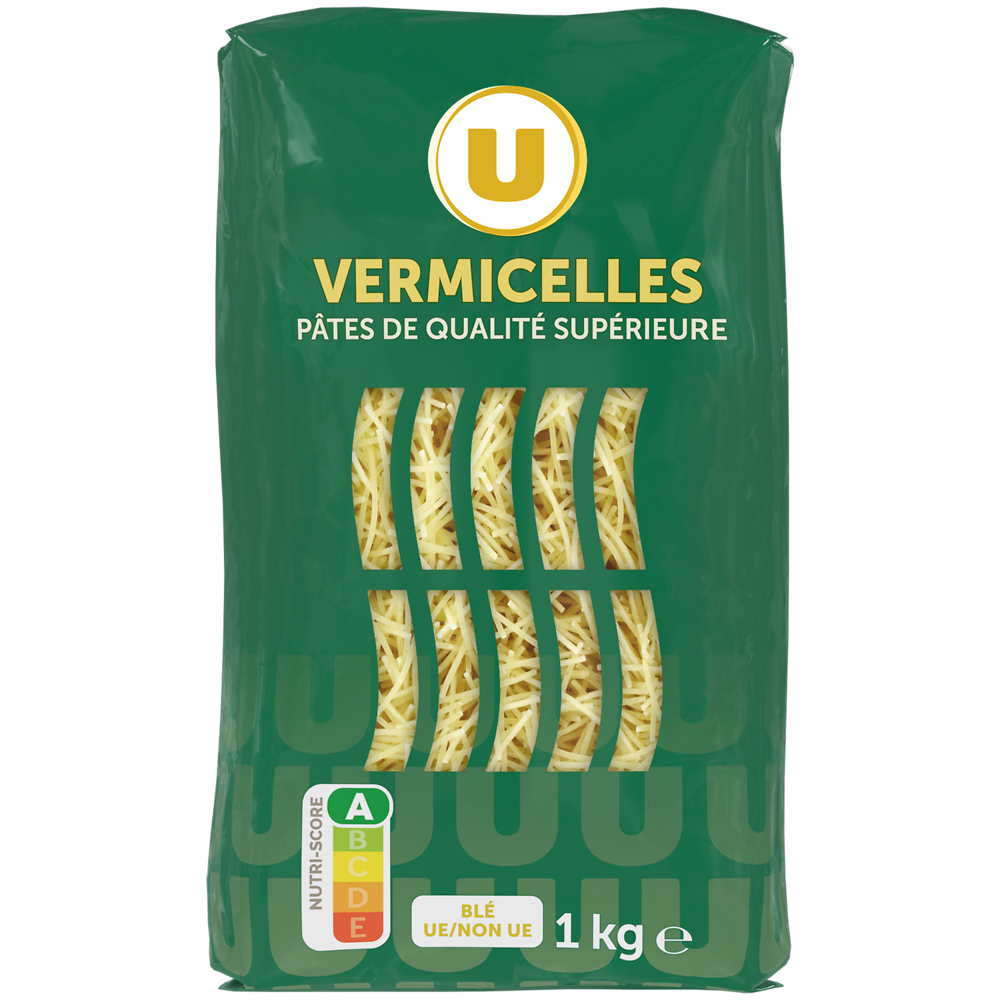 U Vermicelle qualité supérieure, paquet cello de 1kg